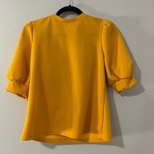 Mustard yellow office top